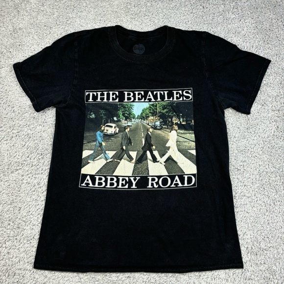 The Beatles Shirt Womens Small Abbey Road Tee Music Band Casual Concert Basic T - Picture 1 of 4